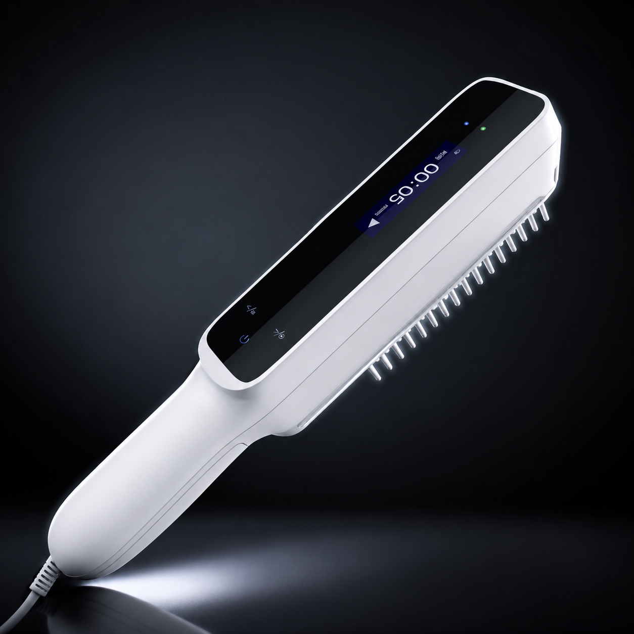 VOID Model Max — larger handheld 311nm narrowband UVB system with a session display and comb treatment head